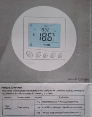 Termostato para chão