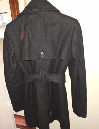 Abrigo paño Zara Trafaluc negro