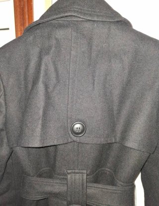 Abrigo paño Zara Trafaluc negro