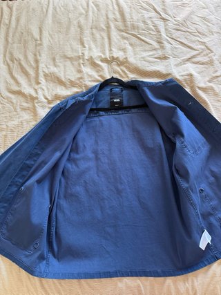 Chaqueta Vans de hombre azul estilo camisa T.M