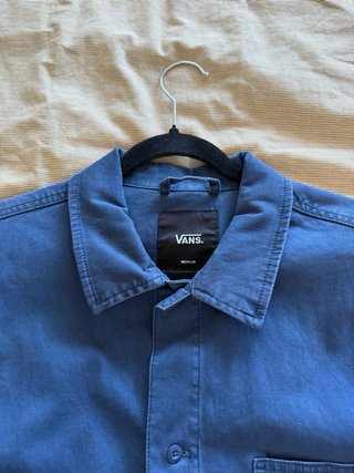 Chaqueta Vans de hombre azul estilo camisa T.M