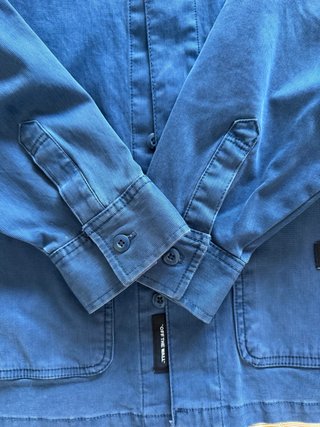 Chaqueta Vans de hombre azul estilo camisa T.M