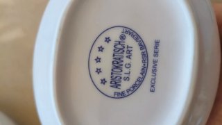 Sopera y Salsera Porcelana Aristokratisch Azul