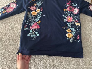 Sudadera Springfield floral azul