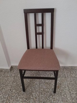 2 Sillas Comedor Madera Tapizadas Beige