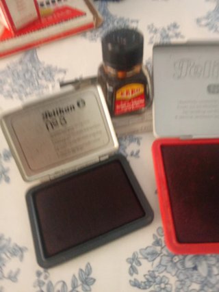 Juego sellos tinta Pelikan + Tinta EBRO