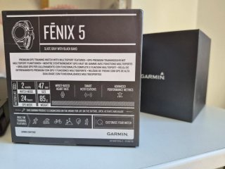 Garmin Fenix 5 47mm Reloj GPS Multisport Negro/Gri