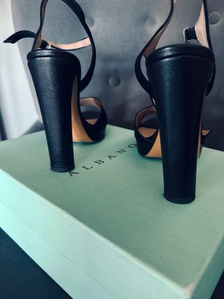 Scarpe Albano tacco 36 nere