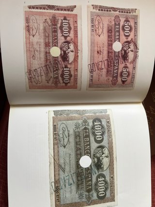 Libro "Los billetes del Banco de España"