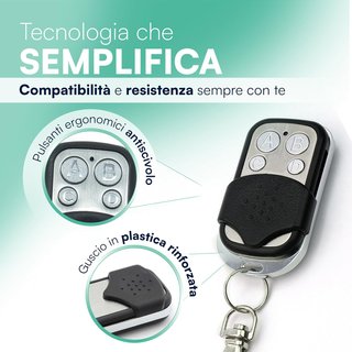 Pack 4 Mandos Garaje Universales 433MHz