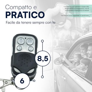 Pack 4 Mandos Garaje Universales 433MHz