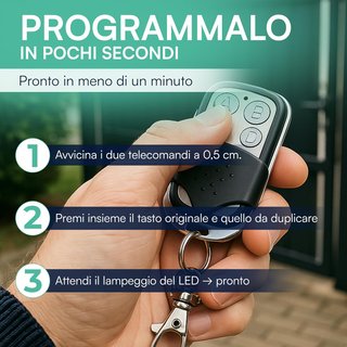 Pack 4 Mandos Garaje Universales 433MHz
