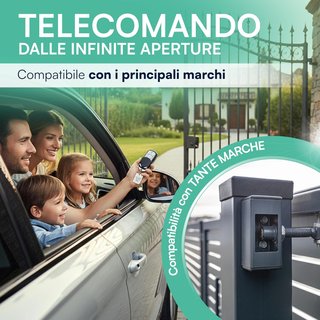Pack 4 Mandos Garaje Universales 433MHz