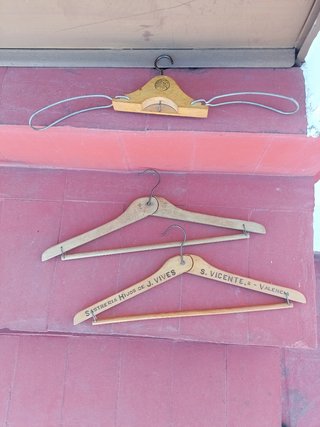 Lote de 3 perchas principios siglo XX