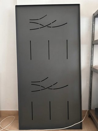 Panele decorativos acero gris antracita