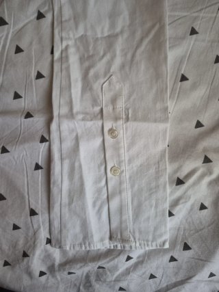 Camisa Bershka Blanca Manga Larga