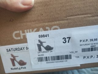 Sandalias tacón plataforma rosa palo