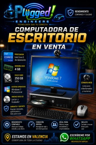 Ordenador Completo con Monitor y Periféricos