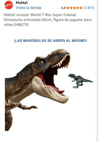 Mattel T-Rex Jurassic World Super Colosal dinosaur