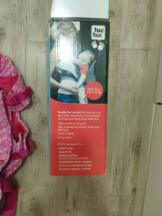 Mochila Porta Bebés Tuc Tuc Rosa