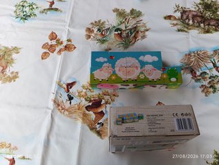 Puzzle cubos madera Playtive animales