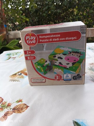 Puzzle cubos madera Playtive animales