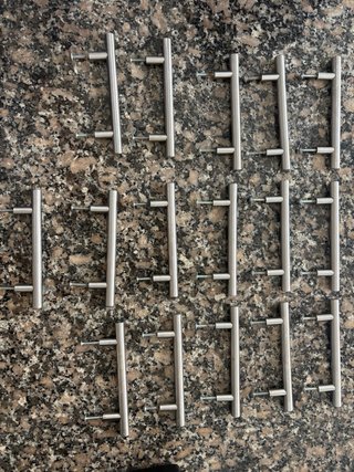 Tiradores de cocina metálicos
