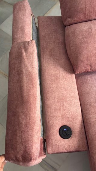 Sofá 3 plazas reclinable con USB