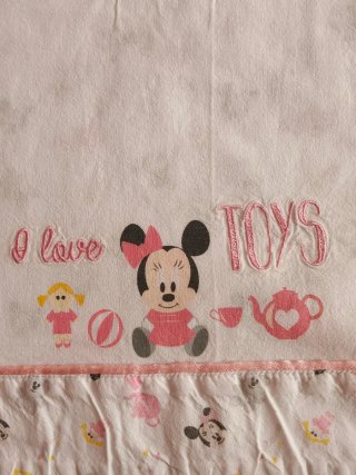 2 Lenzuola Minnie Mouse I love you...
