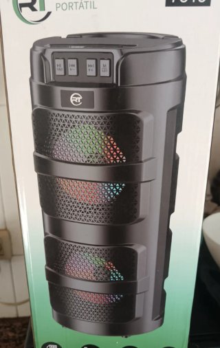 Altavoz portátil con luces