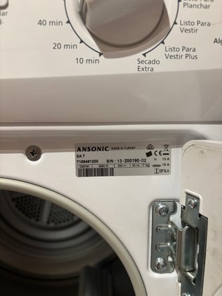 Secadora ANSONIC blanca de exterior