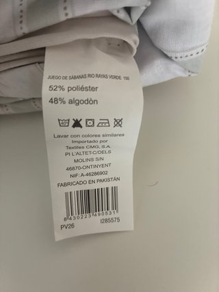 Juego de Sábanas Cama 150cm
