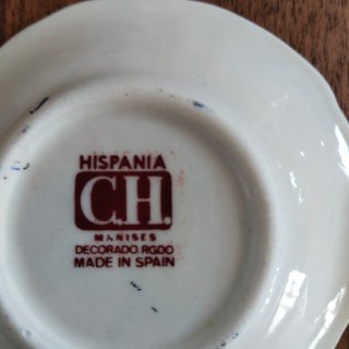 Piatti Hipania-Manises Blu e Oro