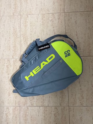 Paletero Padel Head Core Gris y Lima
