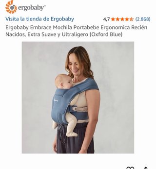Portabebés Ergobaby Azul