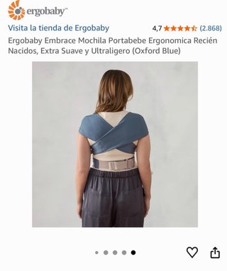 Portabebés Ergobaby Azul