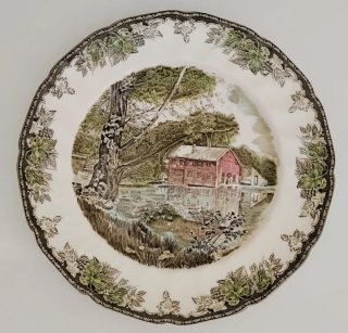Conjunto 5 Platos Johnson Bros. The Friendly Vil