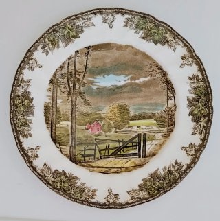 Conjunto 5 Platos Johnson Bros. The Friendly Vil