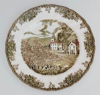 Conjunto 5 Platos Johnson Bros. The Friendly Vil