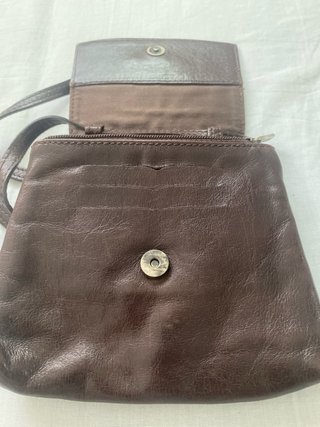 Bolso Dimoni piel marrón pequeño