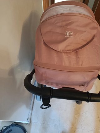 Silla de paseo Kinderkraft rosa y negra