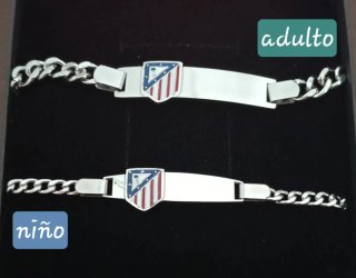 Pulsera de oro laminado y acero de equipo futbol