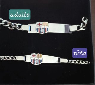 Pulsera de oro laminado y acero de equipo futbol