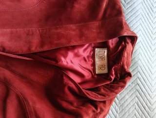 Cazadora hombre nobuk y lana
