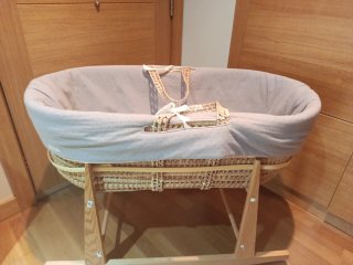 Moisés Cuna Bebe Mimbre marca Cucosbaby