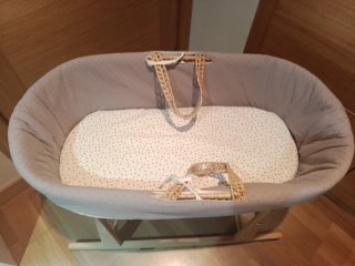 Moisés Cuna Bebe Mimbre marca Cucosbaby