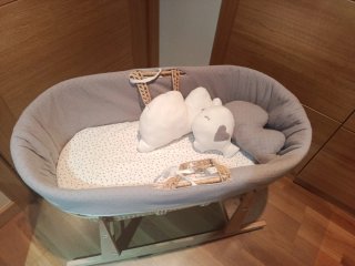 Moisés Cuna Bebe Mimbre marca Cucosbaby