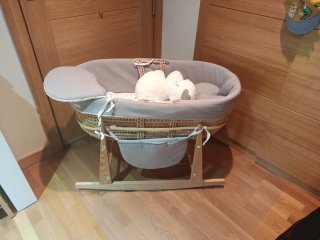 Moisés Cuna Bebe Mimbre marca Cucosbaby