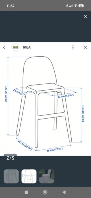 Silla alta IKEA