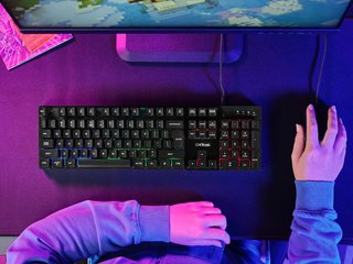 Teclado Gaming Trust GXT Azor LED Español